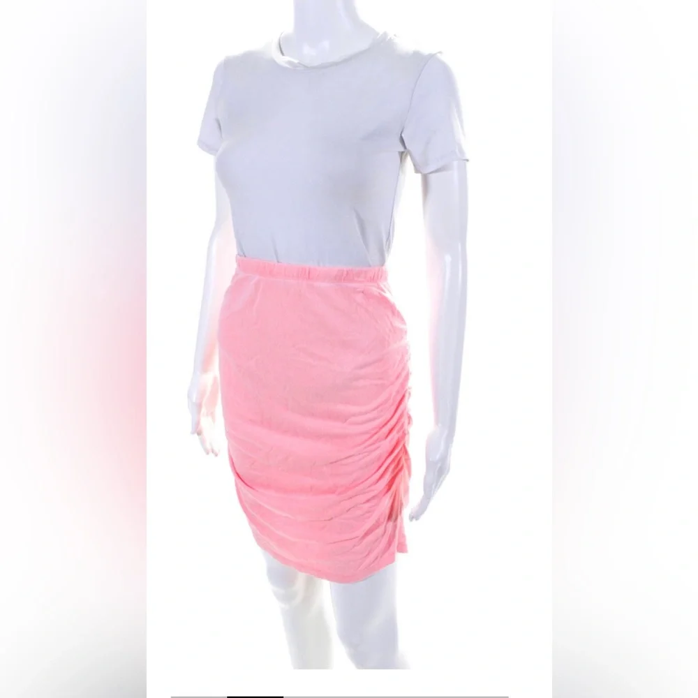 Sundry Womens Ruched Pink Mini Pencil Skirt Size 2 (XS) NWT